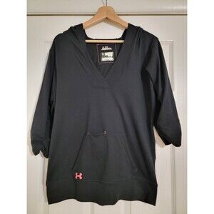 Under‎ Armour Protect This House Lightweight Hoodie Women M V-neck Pink Logo